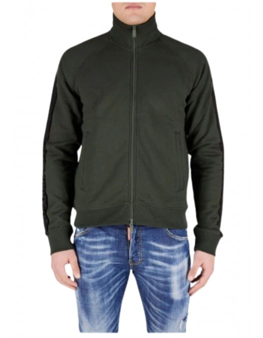 Jacheta DSQUARED2, D2 Tape Zip, Negru - S71HG0107S25042696 Jacheta DSQUARED2, D2 Tape Zip, Negru - S71HG0107S25042696
