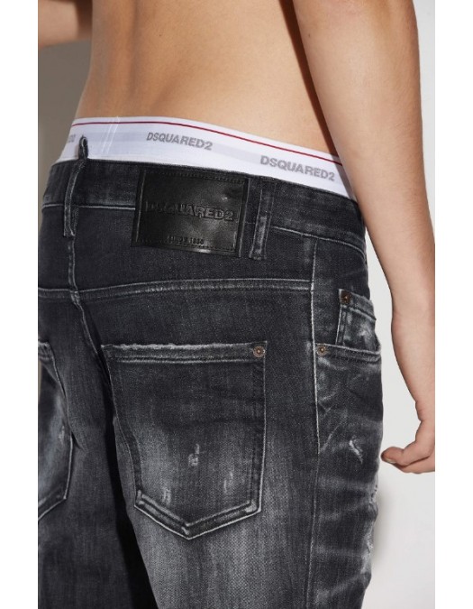 BLUGI DSQUARED2, Bumbac, Super Twinky, Black - S71LB1202S30503900 BLUGI DSQUARED2, Bumbac, Super Twinky, Black - S71LB1202S30503900