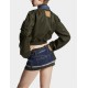 Jacheta DSQUARED2, Dark Aviator Hybrid Jean Jacket - S72AM1106D30011470 Jacheta DSQUARED2, Dark Aviator Hybrid Jean Jacket - S72AM1106D30011470