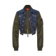 Jacheta DSQUARED2, Dark Aviator Hybrid Jean Jacket - S72AM1106D30011470 Jacheta DSQUARED2, Dark Aviator Hybrid Jean Jacket - S72AM1106D30011470