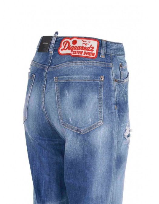 JEANS DSQUARED2,"Boston" jeans made of stretch denim. - S72LB0830S30342470 JEANS DSQUARED2,"Boston" jeans made of stretch denim. - S72LB0830S30342470
