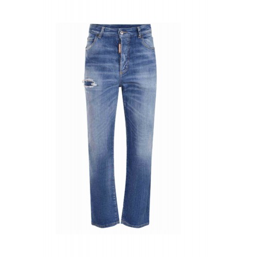 JEANS DSQUARED2,"Boston" jeans made of  stretch denim. JEANS DSQUARED2,"Boston" jeans made of  stretch denim.