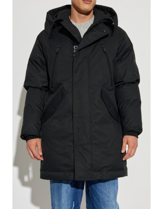 Geaca DSQUARED2, Dsquared2 BLACK Insulated parka with hood - S74AA0325D35081900 Geaca DSQUARED2, Dsquared2 BLACK Insulated parka with hood - S74AA0325D35081900