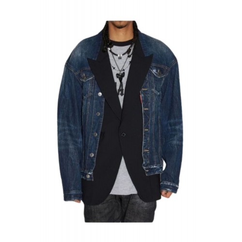 Jacheta Dsquared2, Double Layer, Dark Wash Jacheta Dsquared2, Double Layer, Dark Wash