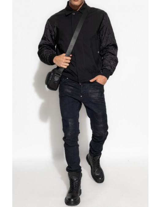 JACHETA DSQUARED2, BLACK Wool jacket - S74AM1596S40320900