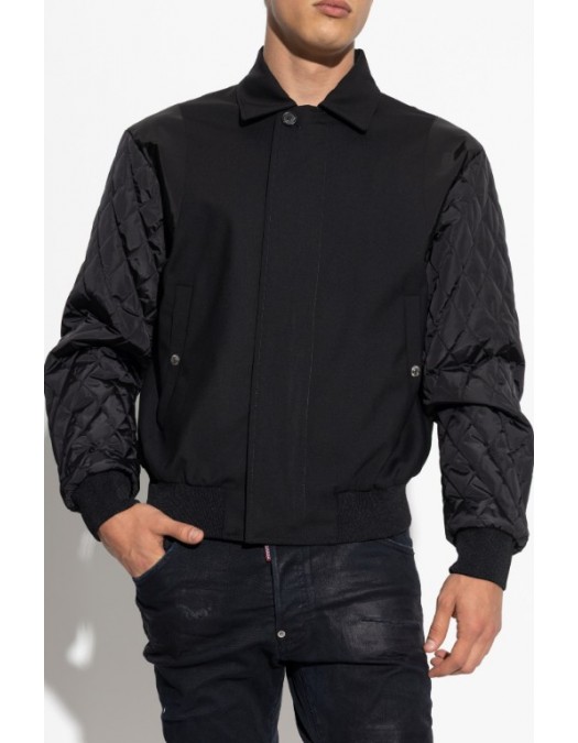 JACHETA DSQUARED2, BLACK Wool jacket - S74AM1596S40320900