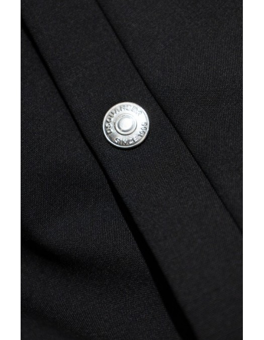 JACHETA DSQUARED2, BLACK Wool jacket - S74AM1596S40320900