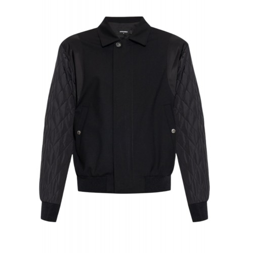 JACHETA DSQUARED2, BLACK Wool jacket JACHETA DSQUARED2, BLACK Wool jacket