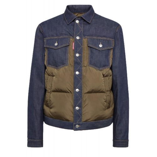JACHETA  DSQUARED2 Hybrid Puffer Jean Jacket JACHETA  DSQUARED2 Hybrid Puffer Jean Jacket
