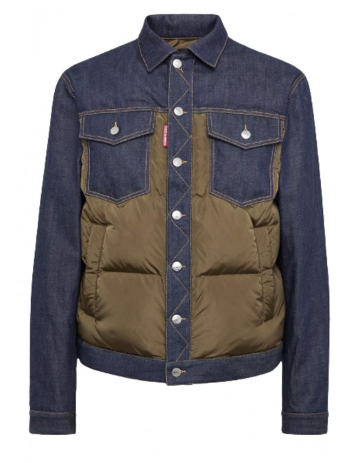 JACHETA  DSQUARED2 Hybrid Puffer Jean Jacket - S74AM1610D30011961