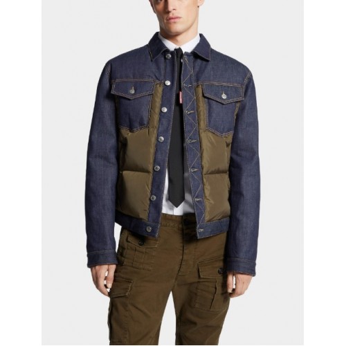 JACHETA  DSQUARED2 Hybrid Puffer Jean Jacket JACHETA  DSQUARED2 Hybrid Puffer Jean Jacket
