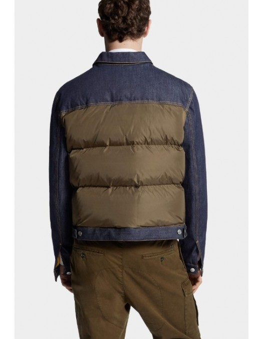 JACHETA  DSQUARED2 Hybrid Puffer Jean Jacket - S74AM1610D30011961