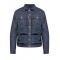 JACHETA DSQUARED2, NAVY BLUE Jacket made of combined materials