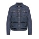 JACHETA DSQUARED2, NAVY BLUE Jacket made of combined materials - S74AM1610D30011962 JACHETA DSQUARED2, NAVY BLUE Jacket made of combined materials - S74AM1610D30011962