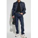 JACHETA DSQUARED2, NAVY BLUE Jacket made of combined materials - S74AM1610D30011962 JACHETA DSQUARED2, NAVY BLUE Jacket made of combined materials - S74AM1610D30011962