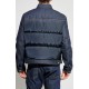 JACHETA DSQUARED2, NAVY BLUE Jacket made of combined materials - S74AM1610D30011962 JACHETA DSQUARED2, NAVY BLUE Jacket made of combined materials - S74AM1610D30011962