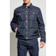 JACHETA DSQUARED2, NAVY BLUE Jacket made of combined materials - S74AM1610D30011962 JACHETA DSQUARED2, NAVY BLUE Jacket made of combined materials - S74AM1610D30011962