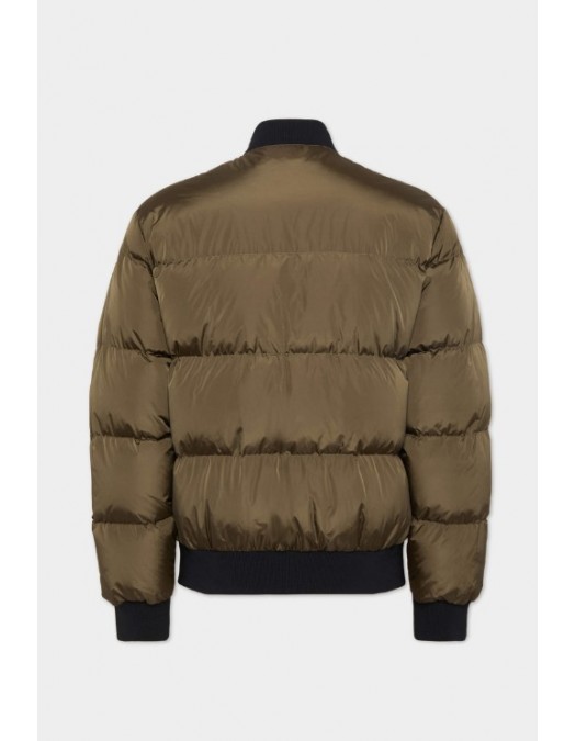 Geaca Dsquared2,Easy Puffer Bomber,Kaki - S74AM1612S53817727 Geaca Dsquared2,Easy Puffer Bomber,Kaki - S74AM1612S53817727