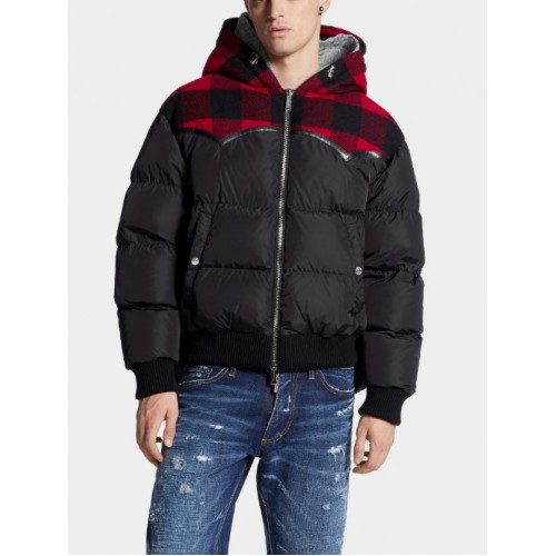 Geaca Dsquared2,Double Hood Western Puffer Geaca Dsquared2,Double Hood Western Puffer
