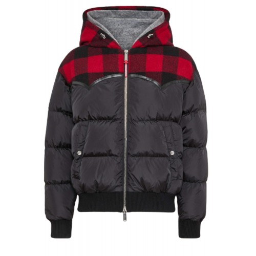 Geaca Dsquared2,Double Hood Western Puffer Geaca Dsquared2,Double Hood Western Puffer