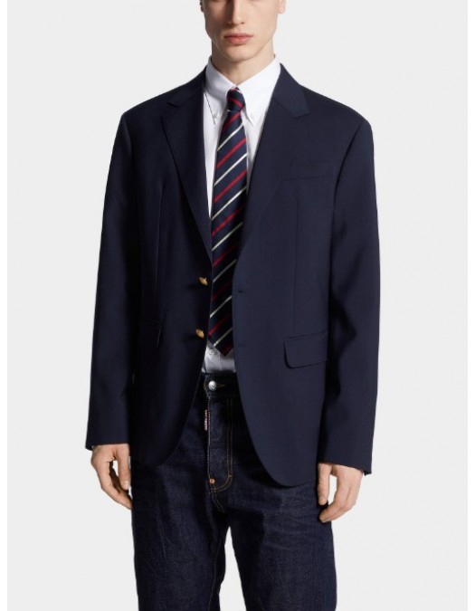 Sacou DSQUARED2, Relaxed Shoulder Blazer - S74BN1340S78500524 Sacou DSQUARED2, Relaxed Shoulder Blazer - S74BN1340S78500524