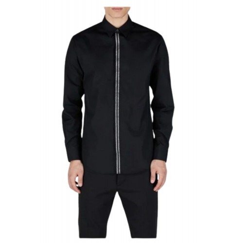 Camasa DSQUARED2, Accesorizata cu tinte, Black Camasa DSQUARED2, Accesorizata cu tinte, Black