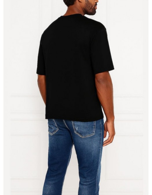 TRICOU DSQUARED2, Falling Logo, Negru, Loose Fit - S74GD1444D20020900