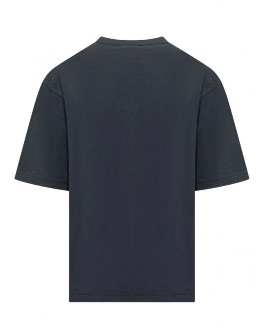 TRICOU DSQUARED2, T-shirt con logo goffrato,black + dark navy print - S74GD1455D20020974