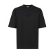 TRICOU DSQUARED2, T-shirt con logo goffrato,black + dark navy print - S74GD1455D20020974