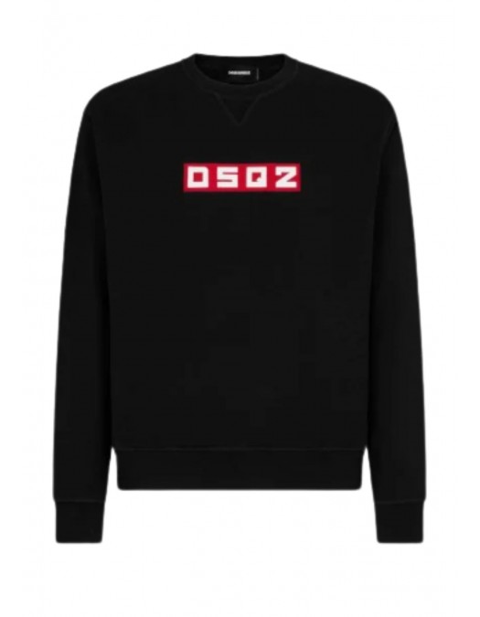 Bluza DSQUARED2, Logo Dsq2, Black - S74GU0760S25551900 Bluza DSQUARED2, Logo Dsq2, Black - S74GU0760S25551900