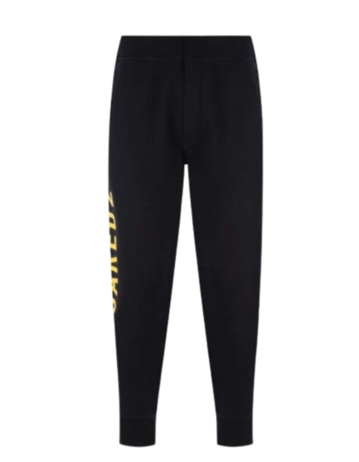 Pantaloni DSQUARED2, Logo Print Yellow - S74KB0650S25516900 Pantaloni DSQUARED2, Logo Print Yellow - S74KB0650S25516900
