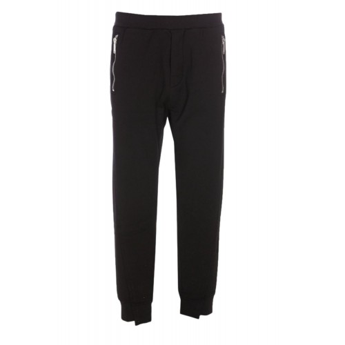 Pantaloni DSQUARED2, Black Logo Brand Pantaloni DSQUARED2, Black Logo Brand