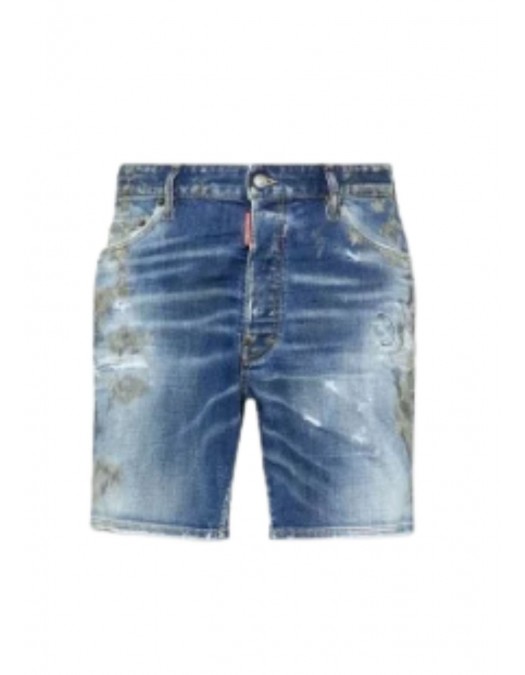 Pantaloni scurti DSQUARED2, Muffa Marine, Short Jeans - S74MU0856S30664470 Pantaloni scurti DSQUARED2, Muffa Marine, Short Jeans - S74MU0856S30664470