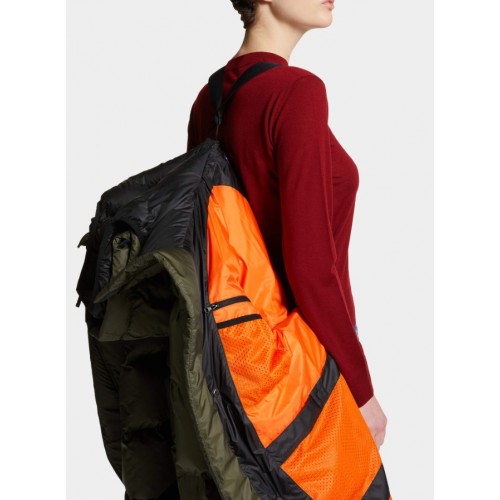 GEACA DSQUARED2, Nylon Down Coat Kaki GEACA DSQUARED2, Nylon Down Coat Kaki