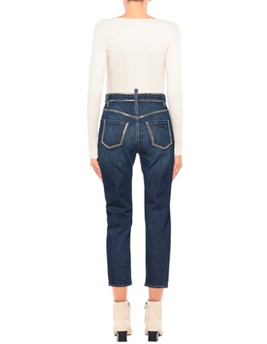 Jeans DSQUARED2, HIGH WAIST, Insertie Gold - S75LB0550S30595470 Jeans DSQUARED2, HIGH WAIST, Insertie Gold - S75LB0550S30595470
