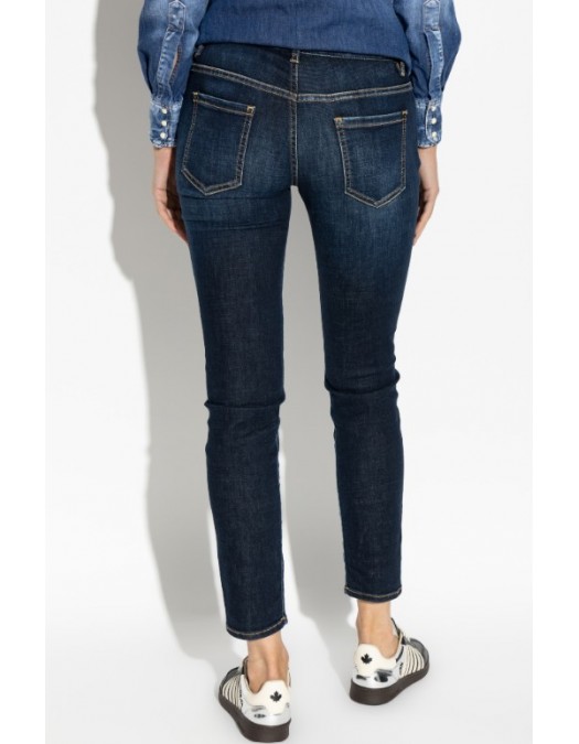 BLUGI DSQUARED2, NAVY BLUE Jeans "Medium Waist Jennifer" - S75LB1088D30019470 BLUGI DSQUARED2, NAVY BLUE Jeans "Medium Waist Jennifer" - S75LB1088D30019470