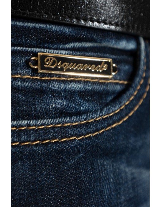 BLUGI DSQUARED2, NAVY BLUE Jeans "Medium Waist Jennifer" - S75LB1088D30019470 BLUGI DSQUARED2, NAVY BLUE Jeans "Medium Waist Jennifer" - S75LB1088D30019470
