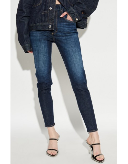 BLUGI Dsquared2 ,NAVY BLUE Jeans 'High Waits Twiggy' - S75LB1097D30019470 BLUGI Dsquared2 ,NAVY BLUE Jeans 'High Waits Twiggy' - S75LB1097D30019470
