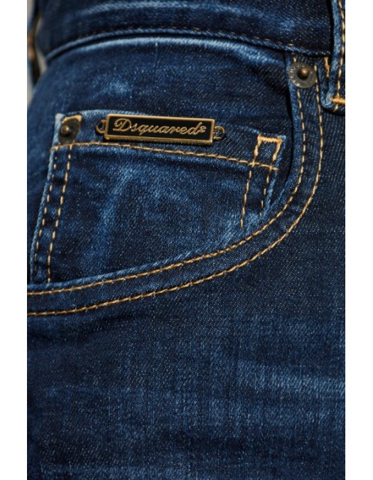 BLUGI Dsquared2 ,NAVY BLUE Jeans 'High Waits Twiggy' - S75LB1097D30019470 BLUGI Dsquared2 ,NAVY BLUE Jeans 'High Waits Twiggy' - S75LB1097D30019470