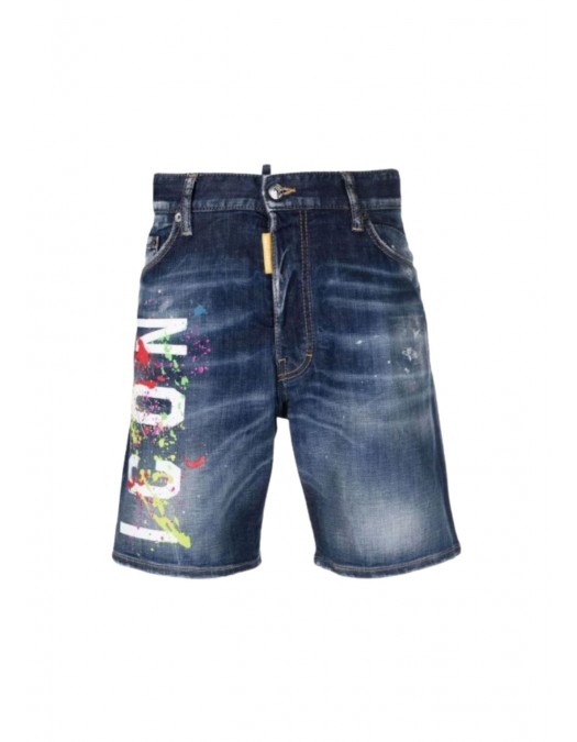 Pantaloni scurti DSQUARED2, Insertie ICON Splash - S79MU0041S30342470