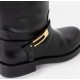 Cizme ELISABETTA FRANCHI, Leather boots with jewel buckle - SA57B56E2110 Cizme ELISABETTA FRANCHI, Leather boots with jewel buckle - SA57B56E2110