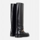 Cizme ELISABETTA FRANCHI, Leather boots with jewel buckle - SA57B56E2110 Cizme ELISABETTA FRANCHI, Leather boots with jewel buckle - SA57B56E2110