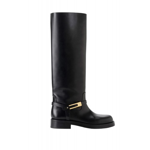 Cizme ELISABETTA FRANCHI, Leather boots with jewel buckle Cizme ELISABETTA FRANCHI, Leather boots with jewel buckle