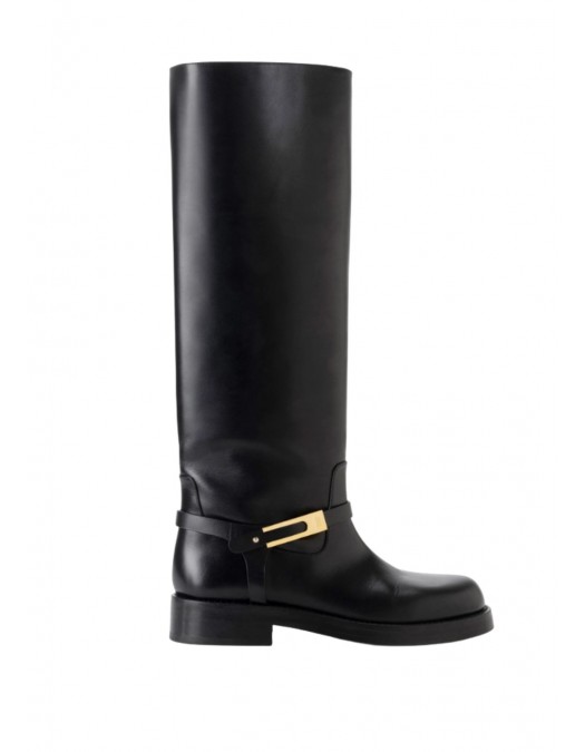 Cizme ELISABETTA FRANCHI, Leather boots with jewel buckle - SA57B56E2110 Cizme ELISABETTA FRANCHI, Leather boots with jewel buckle - SA57B56E2110