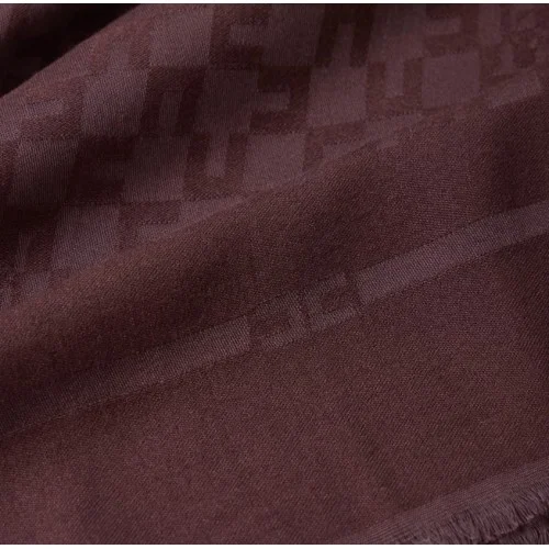 Esarfa ELISABETTA FRANCHI, Scarf with logo pattern,Merlot Esarfa ELISABETTA FRANCHI, Scarf with logo pattern,Merlot
