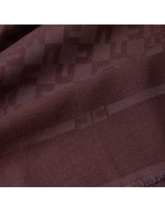 Esarfa ELISABETTA FRANCHI, Scarf with logo pattern,Merlot - SC10F56E2EA4 Esarfa ELISABETTA FRANCHI, Scarf with logo pattern,Merlot - SC10F56E2EA4
