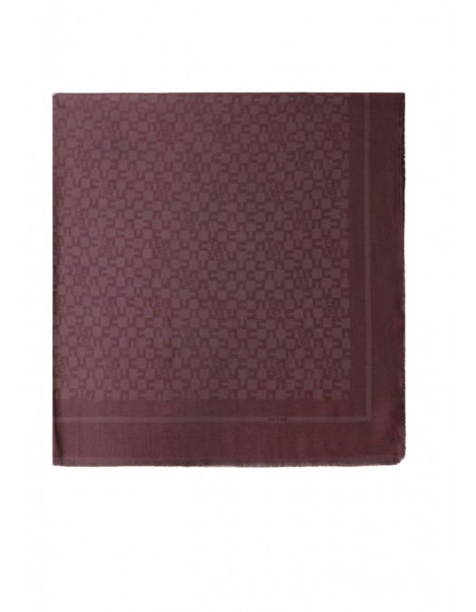 Esarfa ELISABETTA FRANCHI, Scarf with logo pattern,Merlot - SC10F56E2EA4 Esarfa ELISABETTA FRANCHI, Scarf with logo pattern,Merlot - SC10F56E2EA4