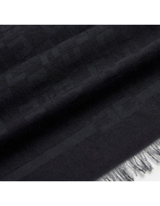 Esarfa ELISABETTA FRANCHI, Scarf with logo pattern Black - SC11F56E2110 Esarfa ELISABETTA FRANCHI, Scarf with logo pattern Black - SC11F56E2110