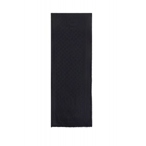 Esarfa ELISABETTA FRANCHI, Scarf with logo pattern Black Esarfa ELISABETTA FRANCHI, Scarf with logo pattern Black