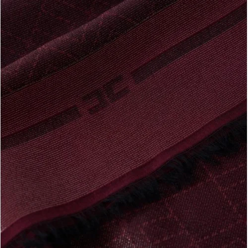 Esarfa ELISABETTA FRANCHI, Scarf with logo pattern Merlot Esarfa ELISABETTA FRANCHI, Scarf with logo pattern Merlot